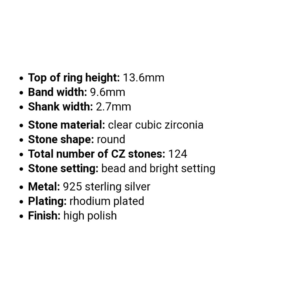 *Sterling Silver Tangled Pave CZ Ring - Picture 5 of 5